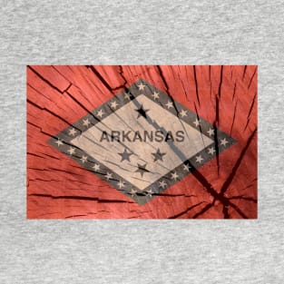 Wood Flag of Arkansas T-Shirt